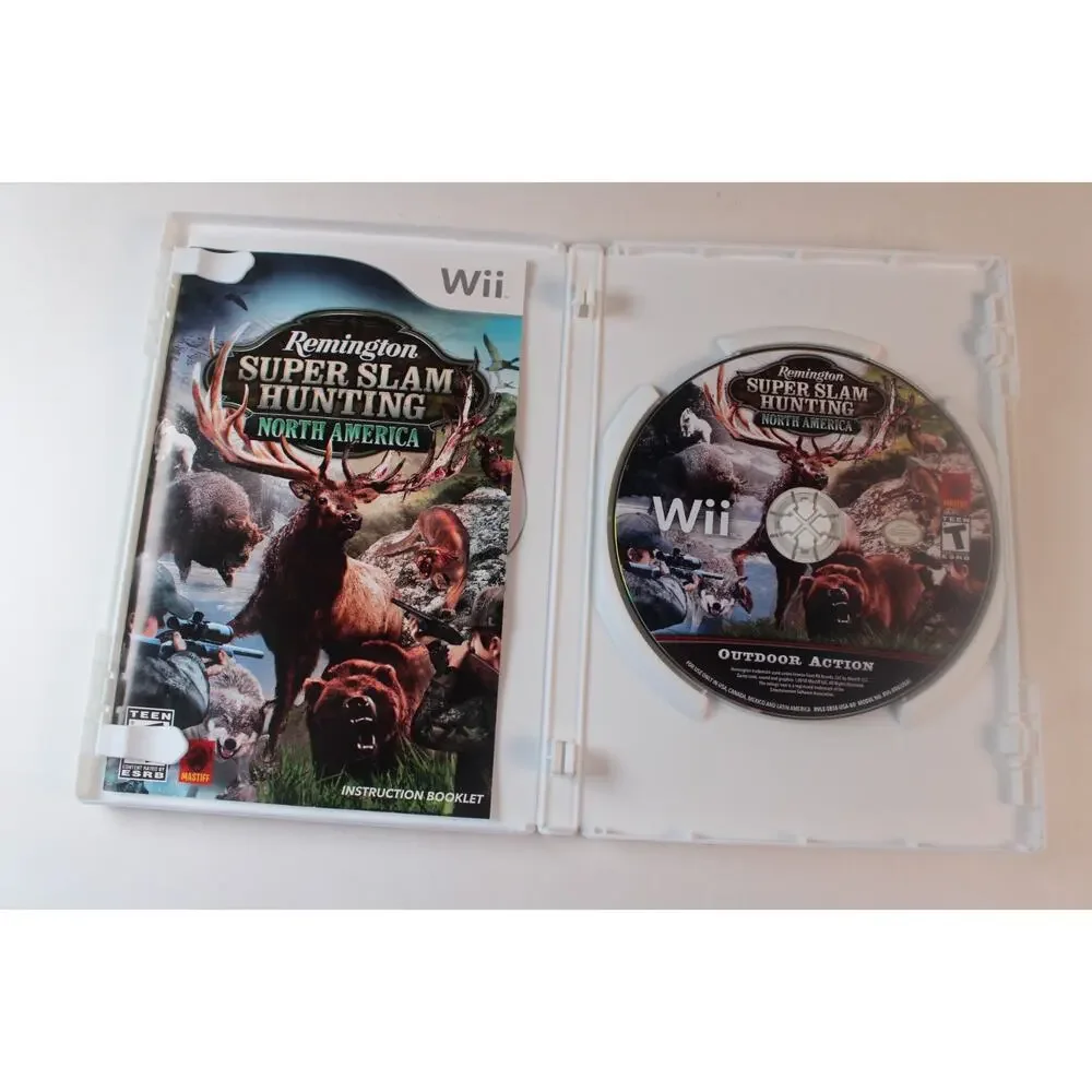 4 game lot: Cabela's Games + Remington + Survival games (Nintendo Wii) tested